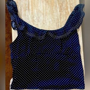 Gorgeous vintage style free people polka dot blouse